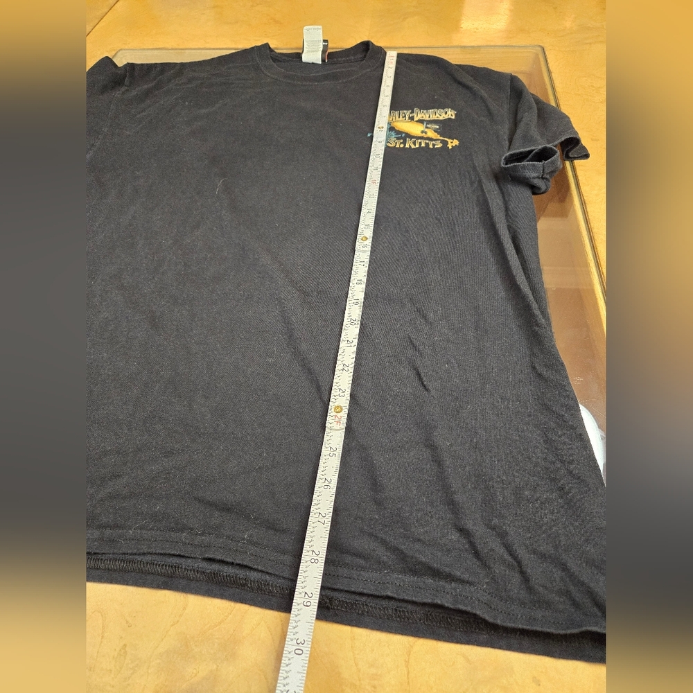 Rare Harley Davidson St Kitts Graphic Tee Shirt - Picture 8 of 9